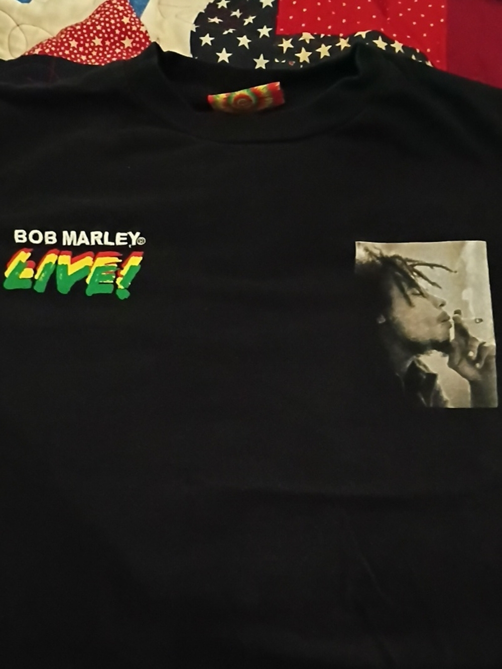 Bob Marley "Live!" Black Graphic Tee